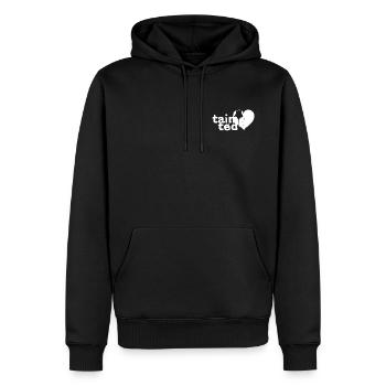 Amour souillé inspiré par le Soft C - Sweat à capuche Premium bio Homme - noir - Devant - Nico (187cm)