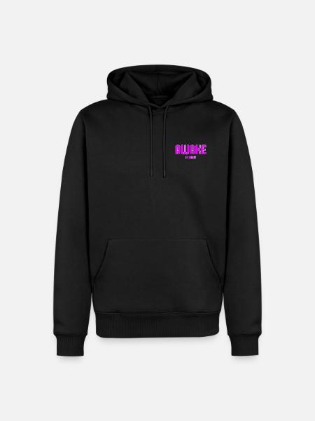 Awake Party Neon Pink - Männer Premium Bio Hoodie - Schwarz