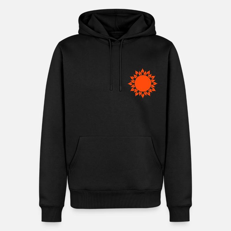 SOLEIL - Sweat à capuche Premium bio Homme - noir