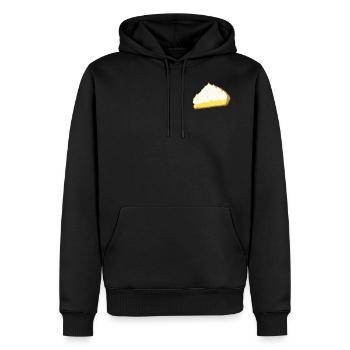 Niedliche Portion Zitronenkuchen Meringue - Männer Premium Bio Hoodie - Schwarz - Vorne - Nico (187cm)