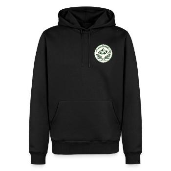Club de course tout-terrain - Sweat à capuche Premium bio Homme - noir - Devant - Nico (187cm)