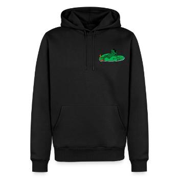 Mach dich einfach darüber lustig! - Männer Premium Bio Hoodie - Schwarz - Vorne - Nico (187cm)