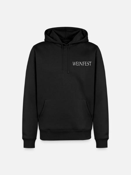 Weinfest - Männer Premium Bio Hoodie - Schwarz