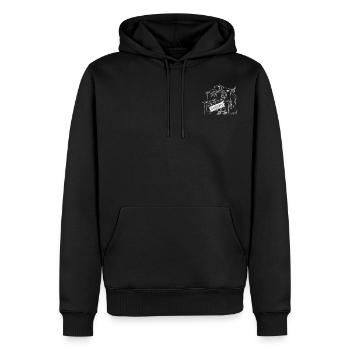 Queens Love - Männer Premium Bio Hoodie - Schwarz - Vorne - Nico (187cm)