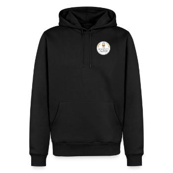 WhiskyJason Logo Small - Sweat à capuche Premium bio Homme - noir - Devant - Nico (187cm)