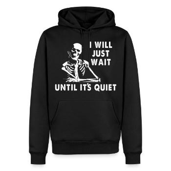 Lehrer - Männer Premium Bio Hoodie - Schwarz - Vorne - Nico (187cm)
