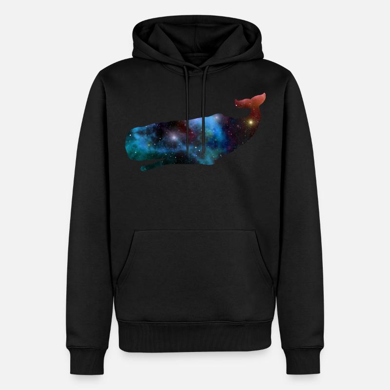 Cadeau de cachalot - Sweat à capuche Premium bio Homme - noir