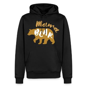 Mama Bear Geschenk Mutter Muttertag - Männer Premium Bio Hoodie - Schwarz - Vorne - Nico (187cm)