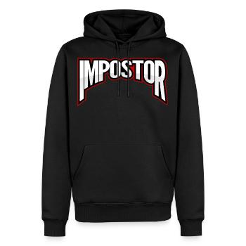 Gaming Gamer Impostor logo - Men’s Premium Organic Hoodie - black - Front - Nico (187cm)