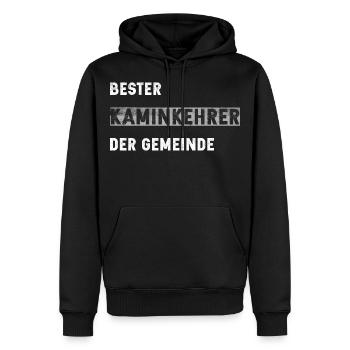Bester Kaminkehrer in der Gemeinde - Männer Premium Bio Hoodie - Schwarz - Vorne - Nico (187cm)
