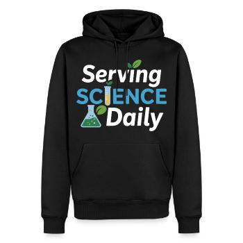 Serving Science Daily Dietitian Expert Profession - Men’s Premium Organic Hoodie - black - Front - Nico (187cm)