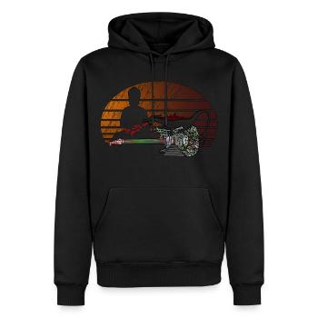 Guitare Dragon Buddha - Sweat à capuche Premium bio Homme - noir - Devant - Nico (187cm)