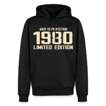 1980 Limited edition 1980 Geburtstag 1980 Retro - Männer Premium Bio Hoodie - Schwarz - Vorne - Nico (187cm)