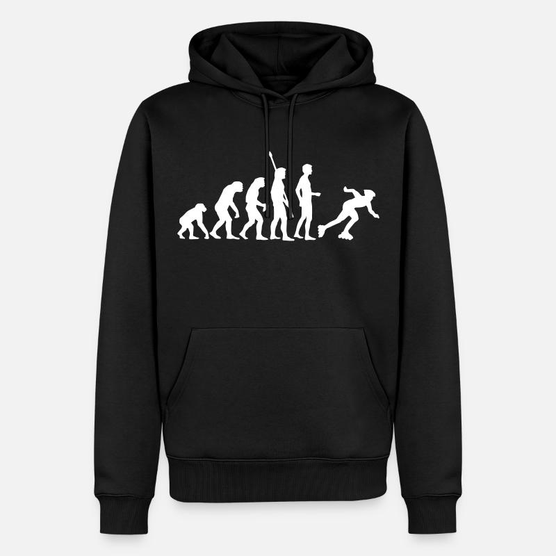 evolution_inliner - Männer Premium Bio Hoodie - Schwarz