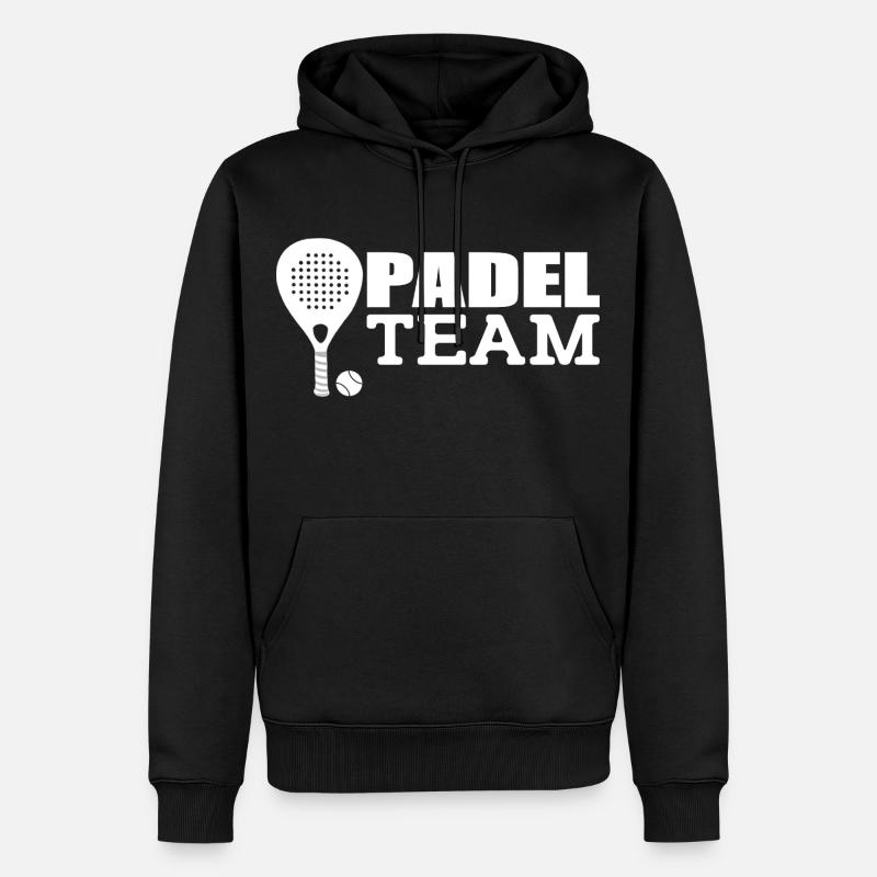 L’équipe de padel - Sweat à capuche Premium bio Homme - noir