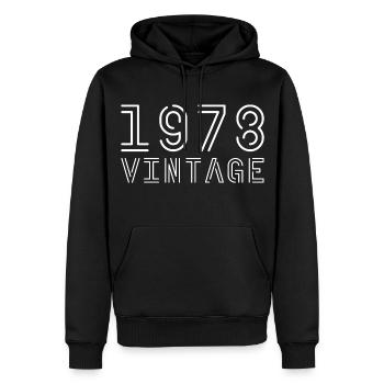 1978 Jahrgang Vintage 1978 Geburtstag 1978 retro - Männer Premium Bio Hoodie - Schwarz - Vorne - Nico (187cm)
