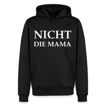 Nicht die Mama Geschenk Dinos - Männer Premium Bio Hoodie - Schwarz - Vorne - Nico (187cm)