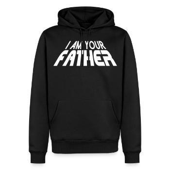 I am your FATHER 3D (1c) - Sweat à capuche Premium bio Homme - noir - Devant - Nico (187cm)