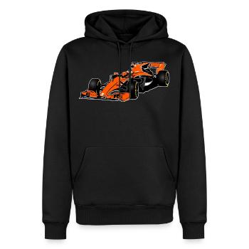 Racecar - Rennauto - Männer Premium Bio Hoodie - Schwarz - Vorne - Nico (187cm)