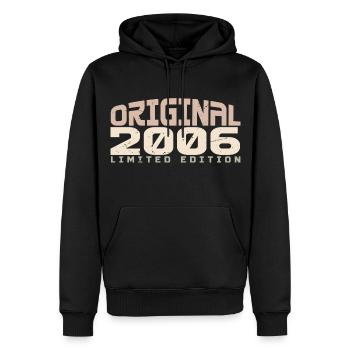 Vintage 2006 Limited Edition 2006 Birthday - Men’s Premium Organic Hoodie - black - Front - Nico (187cm)