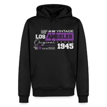 1945 Jahrgang geboren Legende 79 Geburtstag - Männer Premium Bio Hoodie - Schwarz - Vorne - Nico (187cm)