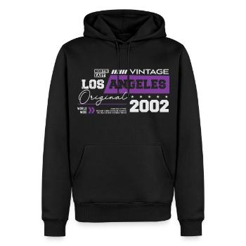 2002 Jahrgang geboren Legende 22 Geburtstag - Männer Premium Bio Hoodie - Schwarz - Vorne - Nico (187cm)