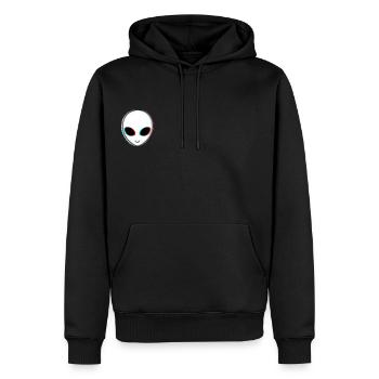 Alien - Männer Premium Bio Hoodie - Schwarz - Vorne - Nico (187cm)