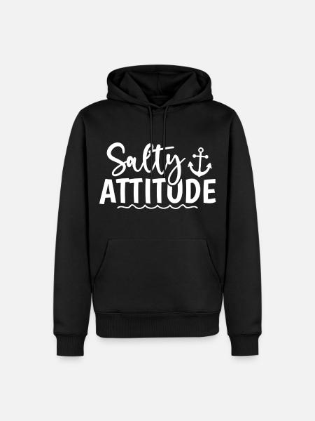 Salty Attitude - Men’s Premium Organic Hoodie - black