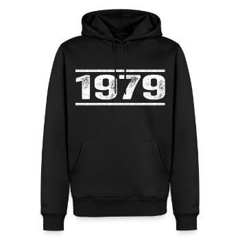 1979 Retro 1979 Geburtstag 1979 Vintage 1979 - Männer Premium Bio Hoodie - Schwarz - Vorne - Nico (187cm)
