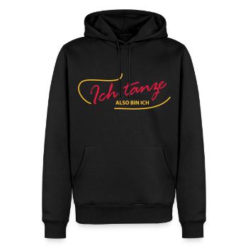 Ich tanze - Männer Premium Bio Hoodie - Schwarz - Vorne - Nico (187cm)