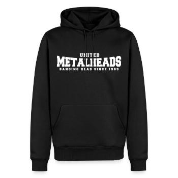 metalheads - Männer Premium Bio Hoodie - Schwarz - Vorne - Nico (187cm)