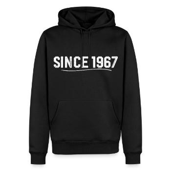Legendär seit 1967 geburtstagsgeschenk 1967 - Männer Premium Bio Hoodie - Schwarz - Vorne - Nico (187cm)