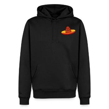 Sombrero - Männer Premium Bio Hoodie - Schwarz - Vorne - Nico (187cm)