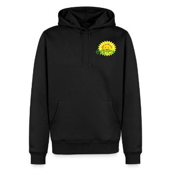 Dein lachender Garten - Männer Premium Bio Hoodie - Schwarz - Vorne - Nico (187cm)