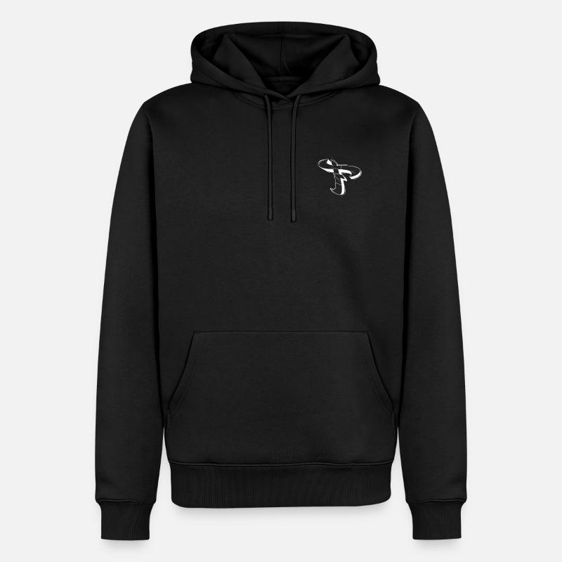 F - Sweat à capuche Premium bio Homme - noir