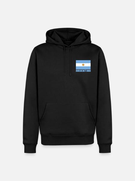 Argentina - Men’s Premium Organic Hoodie - black