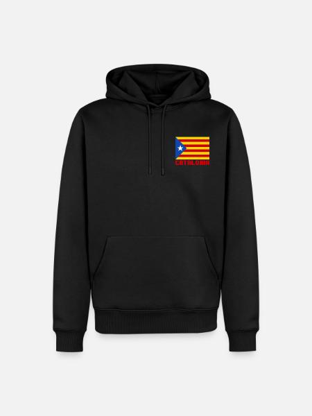 Catalogne - Sweat à capuche Premium bio Homme - noir