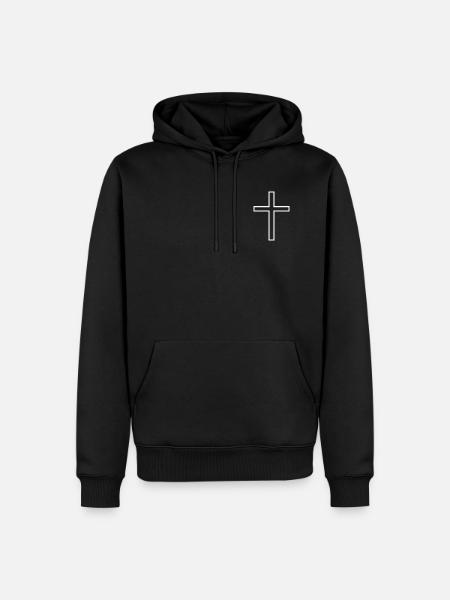 Christian Cross - Men’s Premium Organic Hoodie - black
