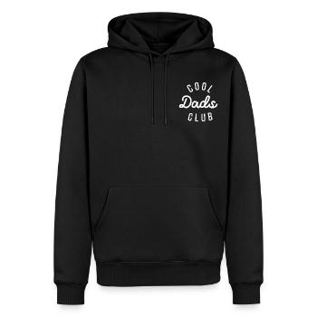 Rétro Cool Dads Club Drôle Papa Poche Fête des Pères - Sweat à capuche Premium bio Homme - noir - Devant - Nico (187cm)