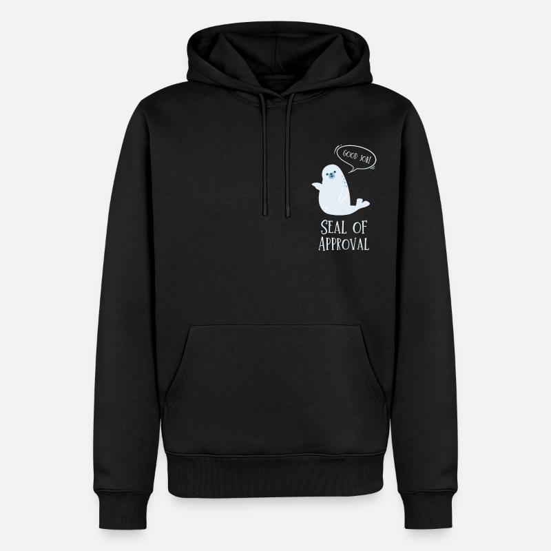 Sceau d’approbation - Sweat à capuche Premium bio Homme - noir