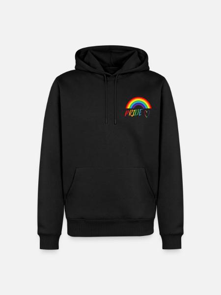 PRIDE LOVE - Men’s Premium Organic Hoodie - black