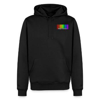 Proud to be Gay Pride LGBT Pride Gay Cadeau - Sweat à capuche Premium bio Homme - noir - Devant - Nico (187cm)