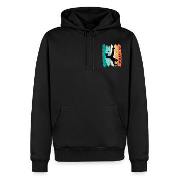 B-Boy Breakdancer Street Art Urban Tanz Hip Hop - Männer Premium Bio Hoodie - Schwarz - Vorne - Nico (187cm)