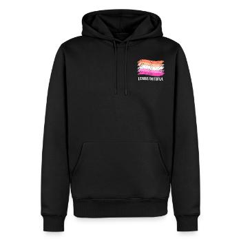 Lesbeautiful Lesbienne LGBT Pride Lesbienne - Sweat à capuche Premium bio Homme - noir - Devant - Nico (187cm)
