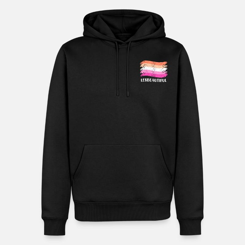 Lesbeautiful Lesbienne LGBT Pride Lesbienne - Sweat à capuche Premium bio Homme - noir