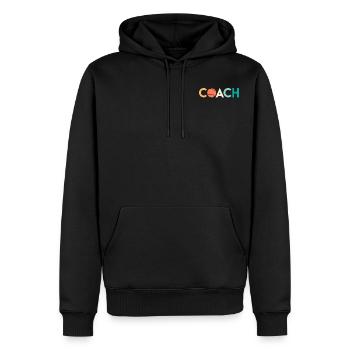 Tennisspieler Tennistraining Tennis Coach - Männer Premium Bio Hoodie - Schwarz - Vorne - Nico (187cm)