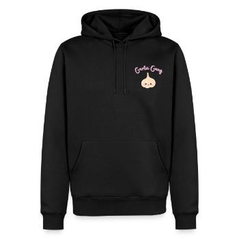 Gang de l’ail - Sweat à capuche Premium bio Homme - noir - Devant - Nico (187cm)