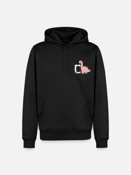 Letter C - Men’s Premium Organic Hoodie - black