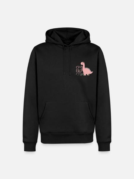 Letter R - Men’s Premium Organic Hoodie - black