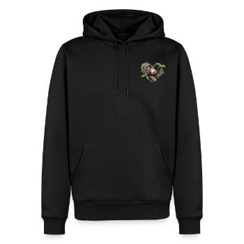Rettet die Bienen - Männer Premium Bio Hoodie - Schwarz - Vorne - Nico (187cm)